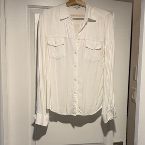 Talula Classic White Button-Up Shirt